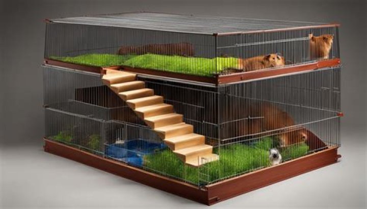 Can guinea pigs live in multi level cages