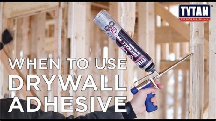 Can I glue drywall to drywall
