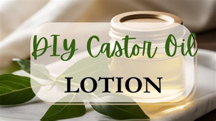 Can I mix castor oil with my body lotion