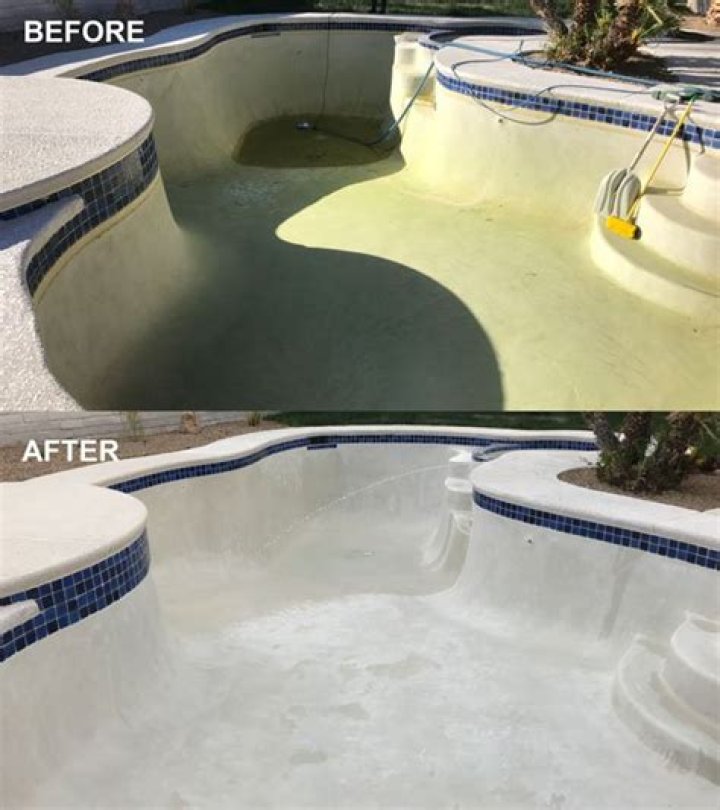 Can you acid wash a painted pool