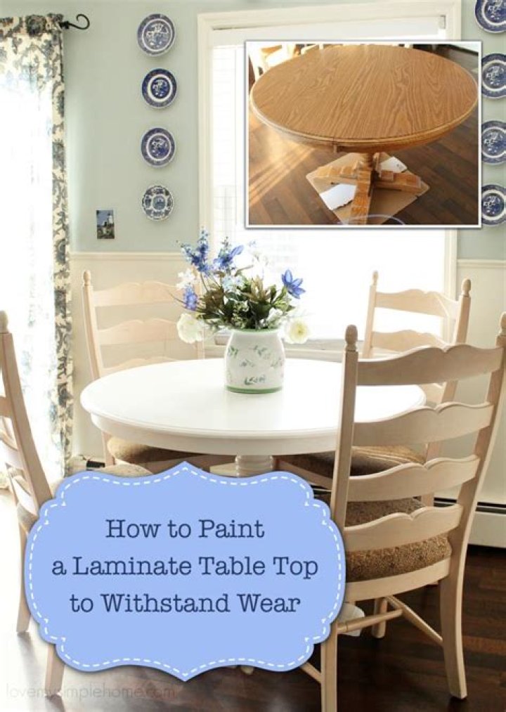 Can you chalk paint a laminate table top