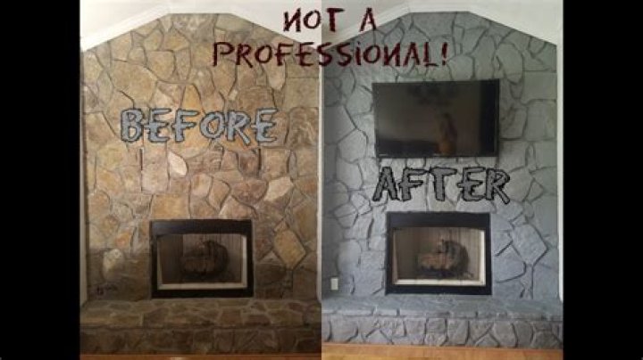 Can you stain a rock fireplace