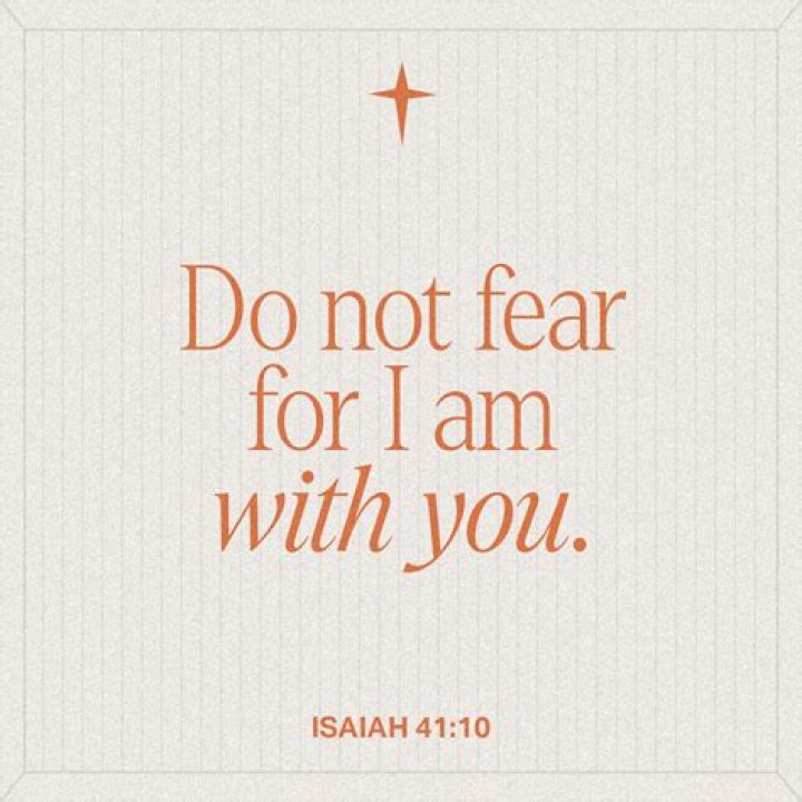 Do not fear for I am with you verse