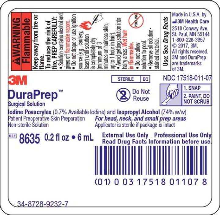 Does DuraPrep contain alcohol