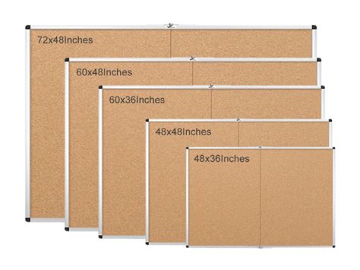 How big is a standard size bulletin board