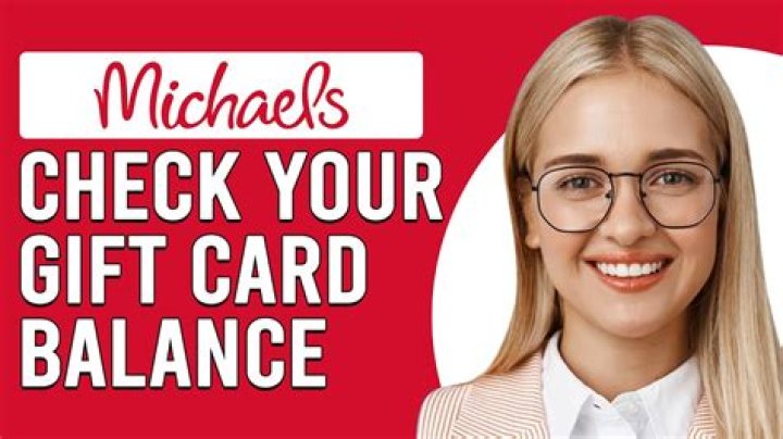 How can I check my Michaels gift card balance