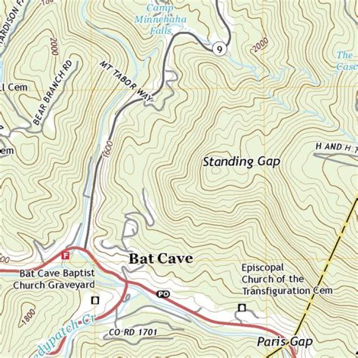 How did Bat Cave NC get its name