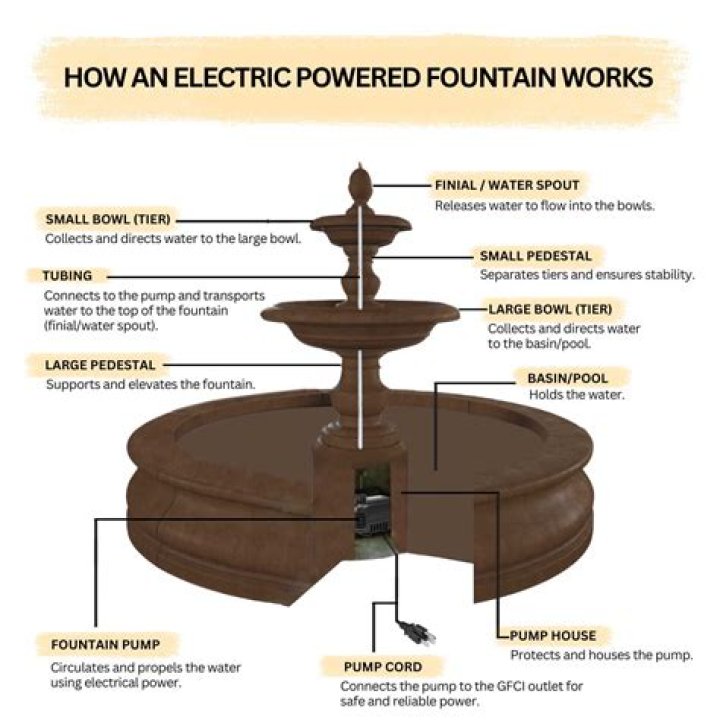 How do fire fountains work