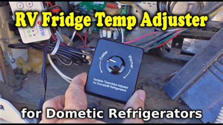 How do I adjust the temperature on my Dometic fridge