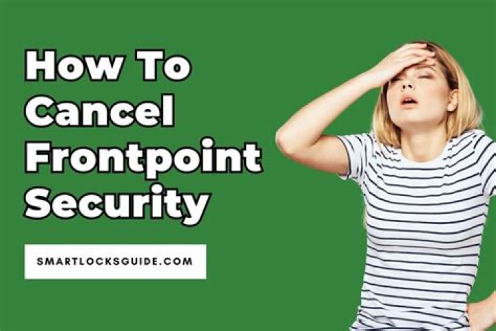 How do I cancel Frontpoint security