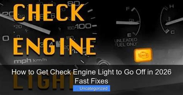 How do I get the check engine light to go off