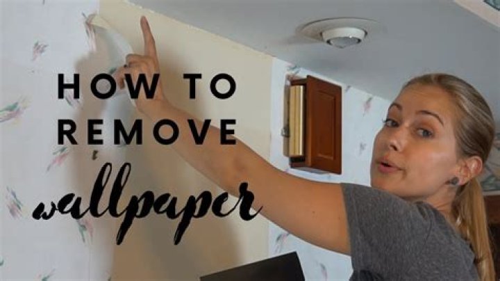 How do I remove wall paper