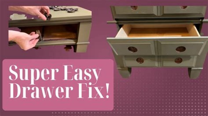 How do I stop my drawer bottoms from falling out