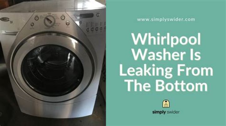 How do I stop my washer from leaking