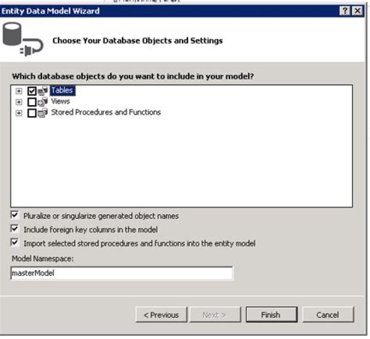 How do I update EDMX after database change