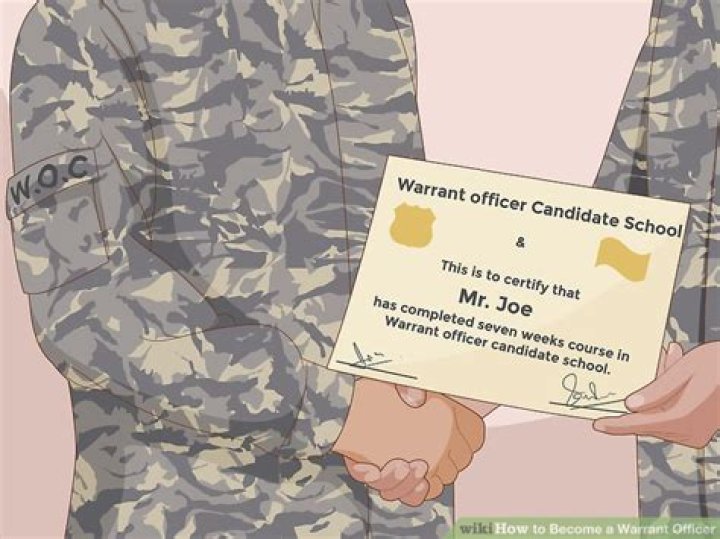 How do you become a warrant officer in school