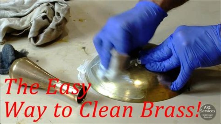 How do you clean dirty brass