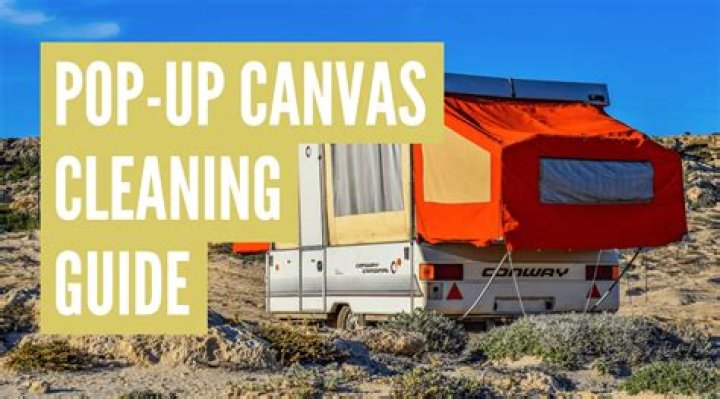 How do you clean pop up camper cushions