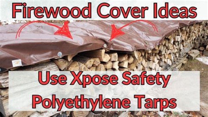 How do you cover firewood with a tarp