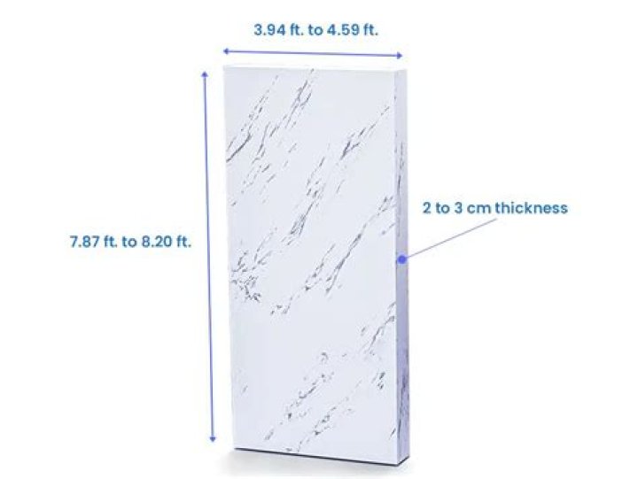 How do you cut a slab of marble