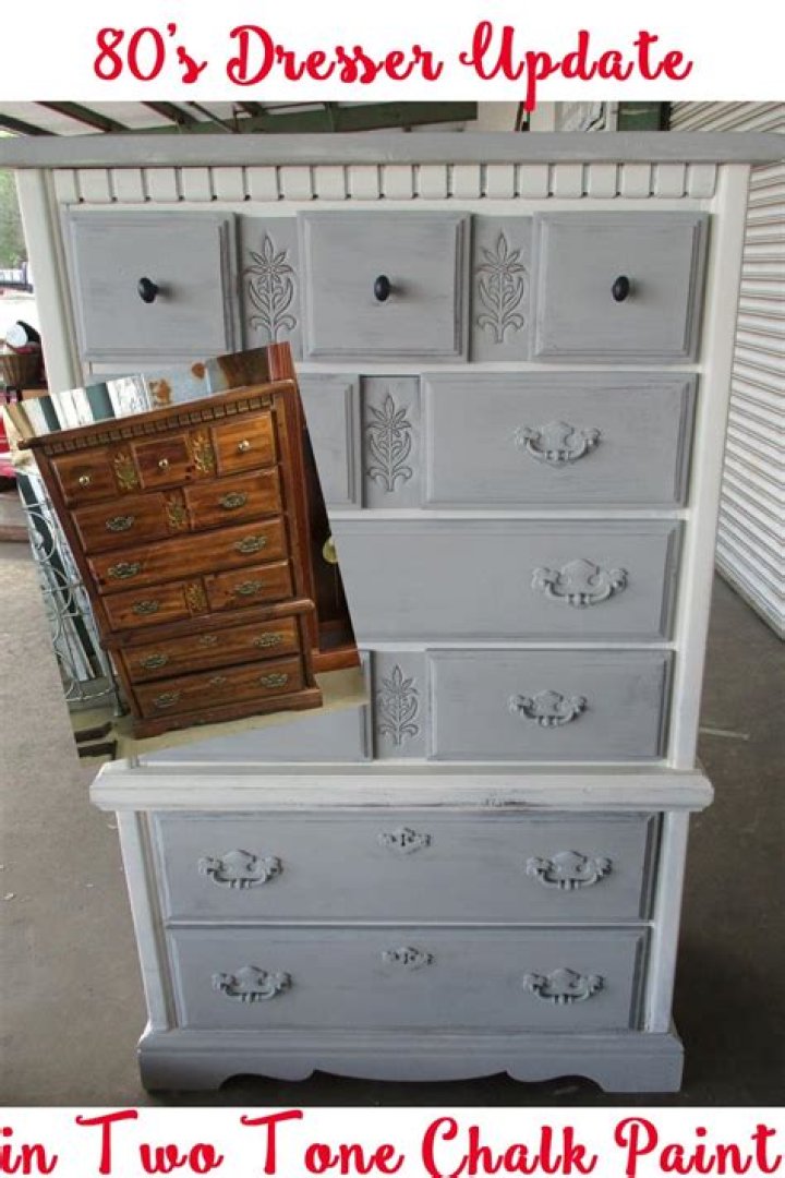How do you do two tone chalk paint
