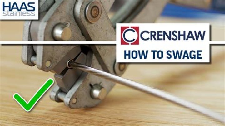 How do you end a swage cable