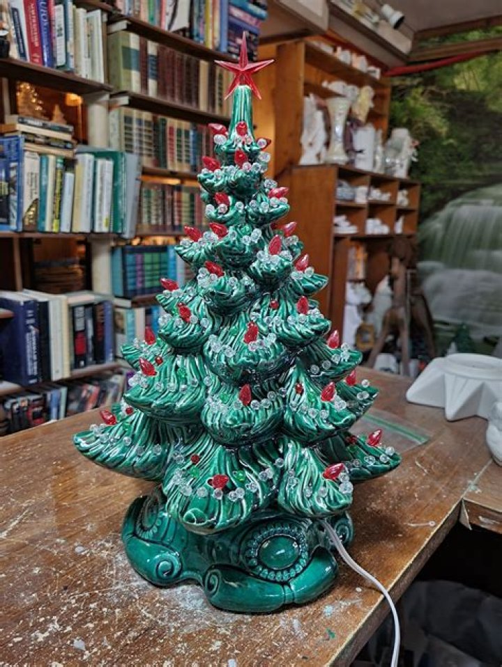 How do you get glue off a ceramic Christmas tree