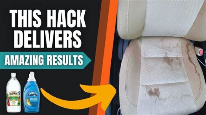 How do you get soda stains out of car seats
