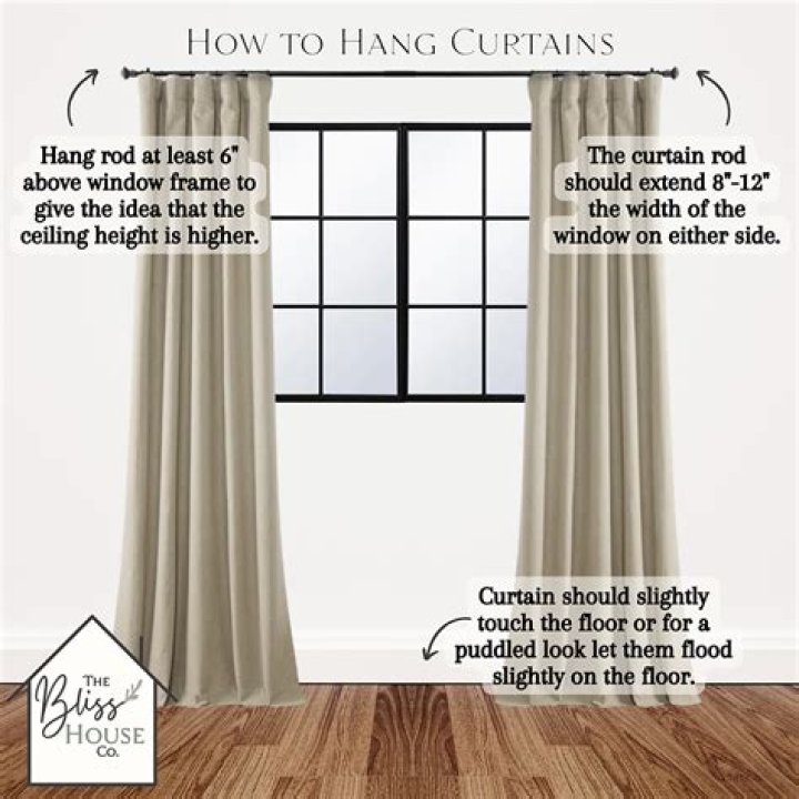 How do you hang curtains on a glass door