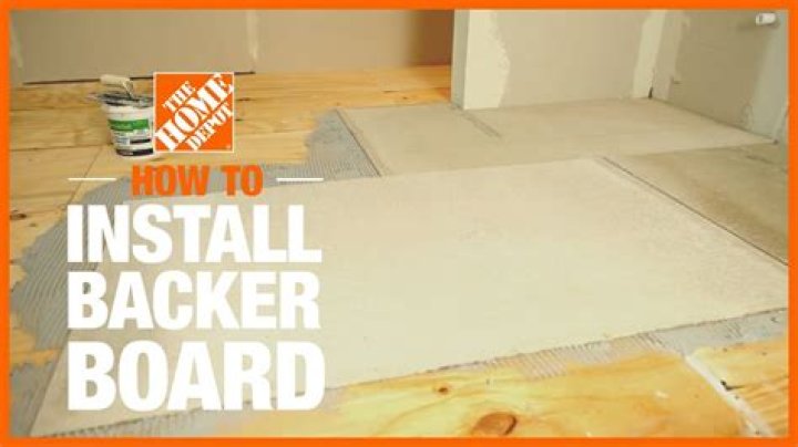 How do you install cement backer board for tile