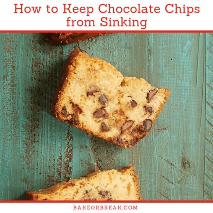 How do you keep chocolate chips from sinking in bread