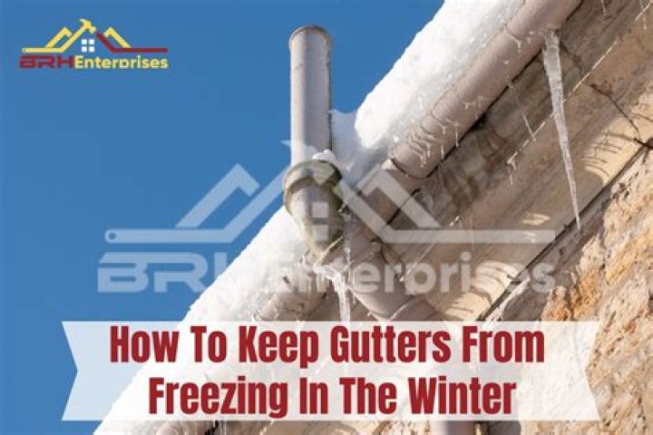 How do you keep underground gutters from freezing
