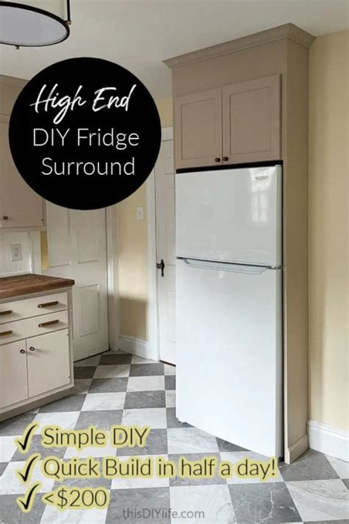 How do you make a fridge look built in