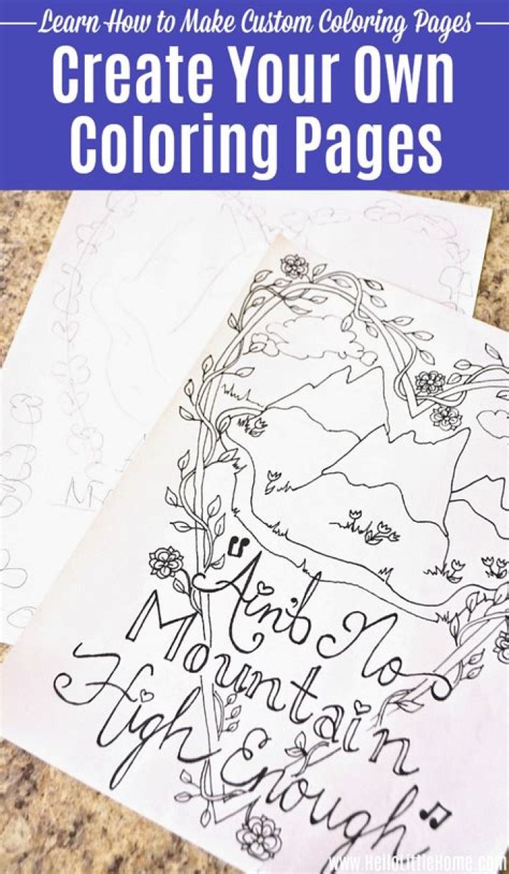 How do you make your own coloring book