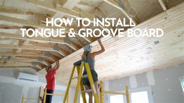 How do you put up tongue and groove