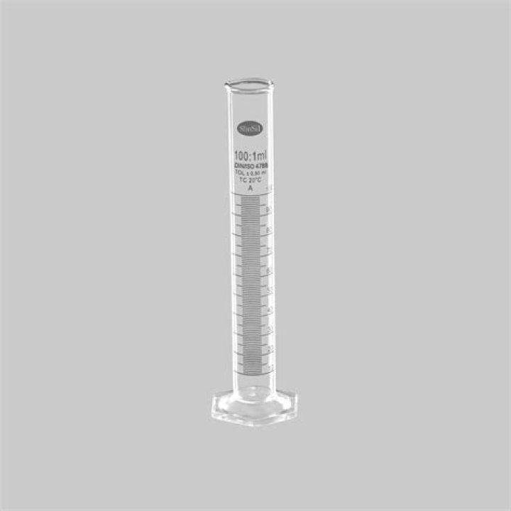 How do you read a 50 mL graduated cylinder