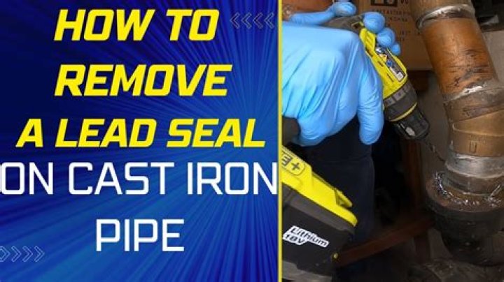 How do you remove lead pipe from cast iron
