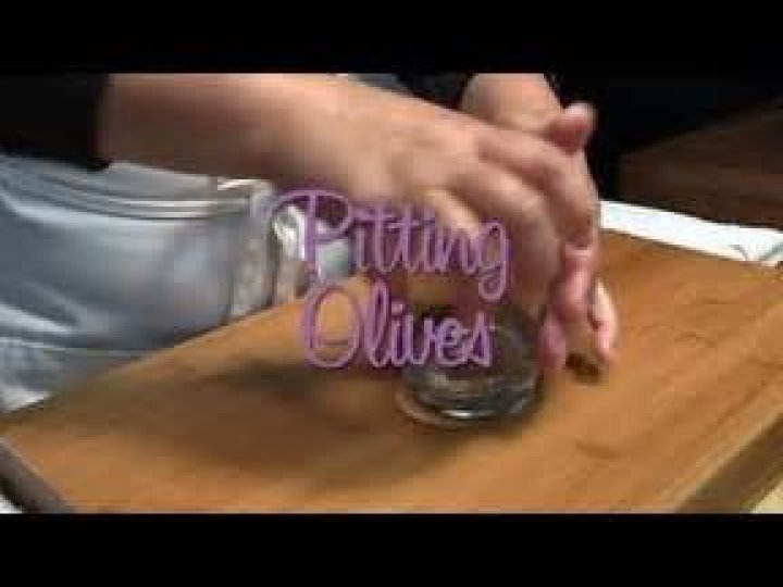 How do you remove pits from olives