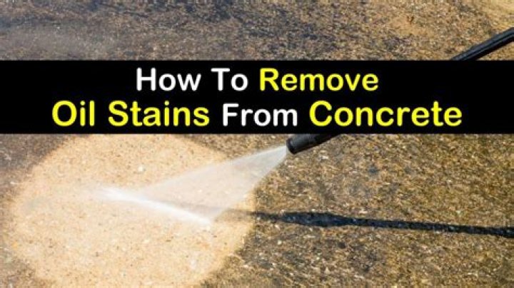 How do you remove vegetable oil from concrete