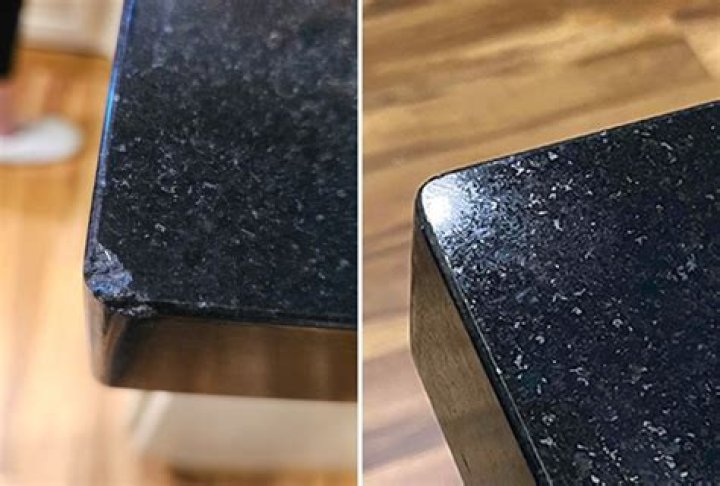 How do you repair a chip in a granite countertop
