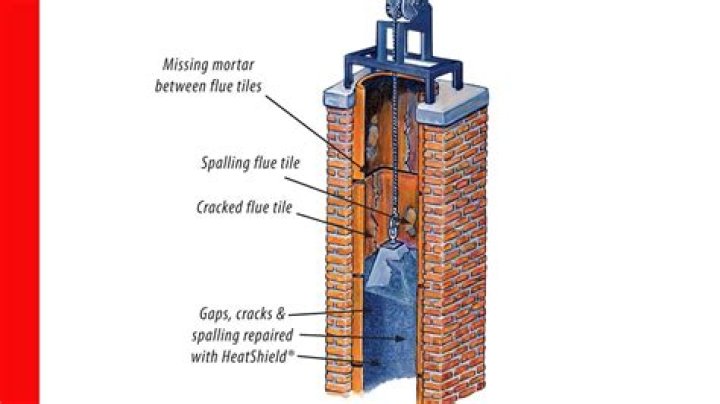 How do you repair a cracked chimney flue
