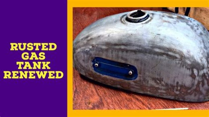 How do you restore a rusty gas tank