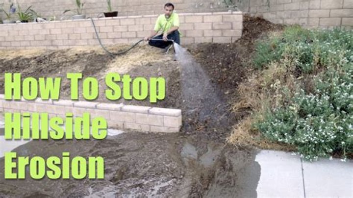 How do you stop a hill from eroding
