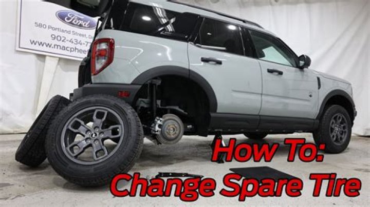 How do you store a spare tire in the garage