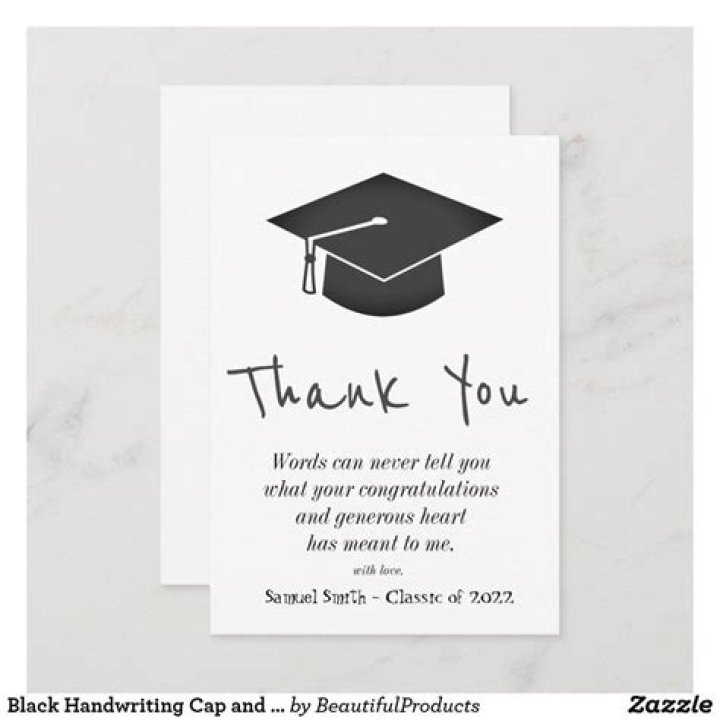 How do you thank someone for graduation