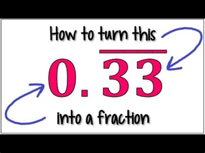 How do you turn 33.33 into a fraction