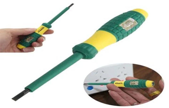 How do you use a voltage tester screwdriver