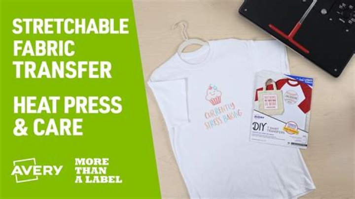 How do you use Avery stretchable fabric transfers