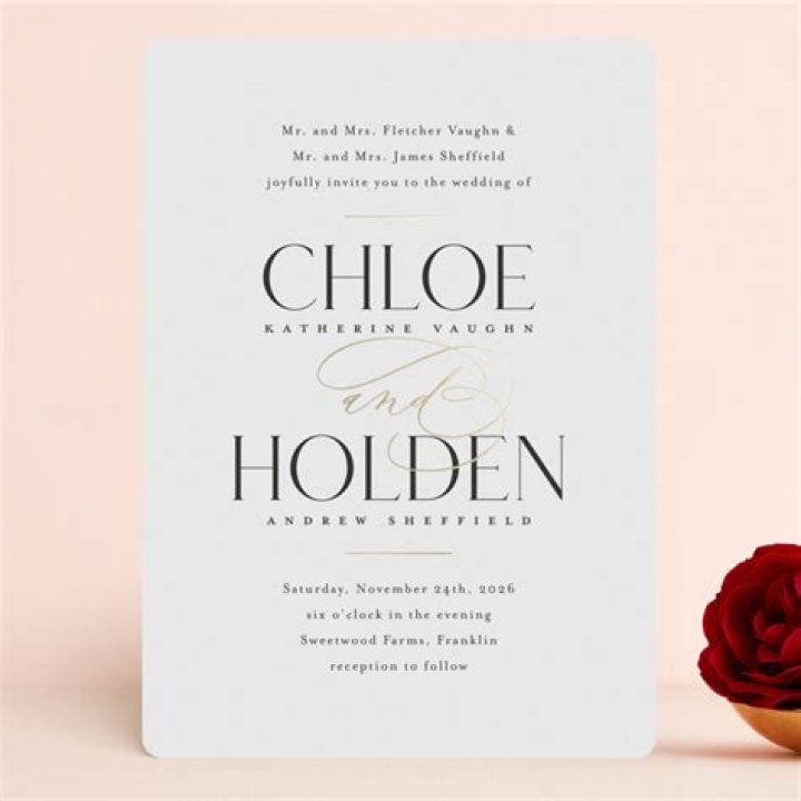 How do you word a wedding invitation when the brides parents are hosting