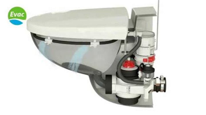 How does a vacuum toilet work
